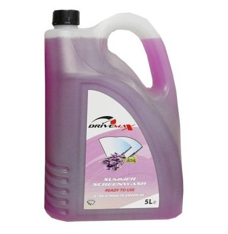 Lichid de Parbriz de Vară DRIVEMAX, 5L, Aromă de Lavandă, Gata de Utilizare
